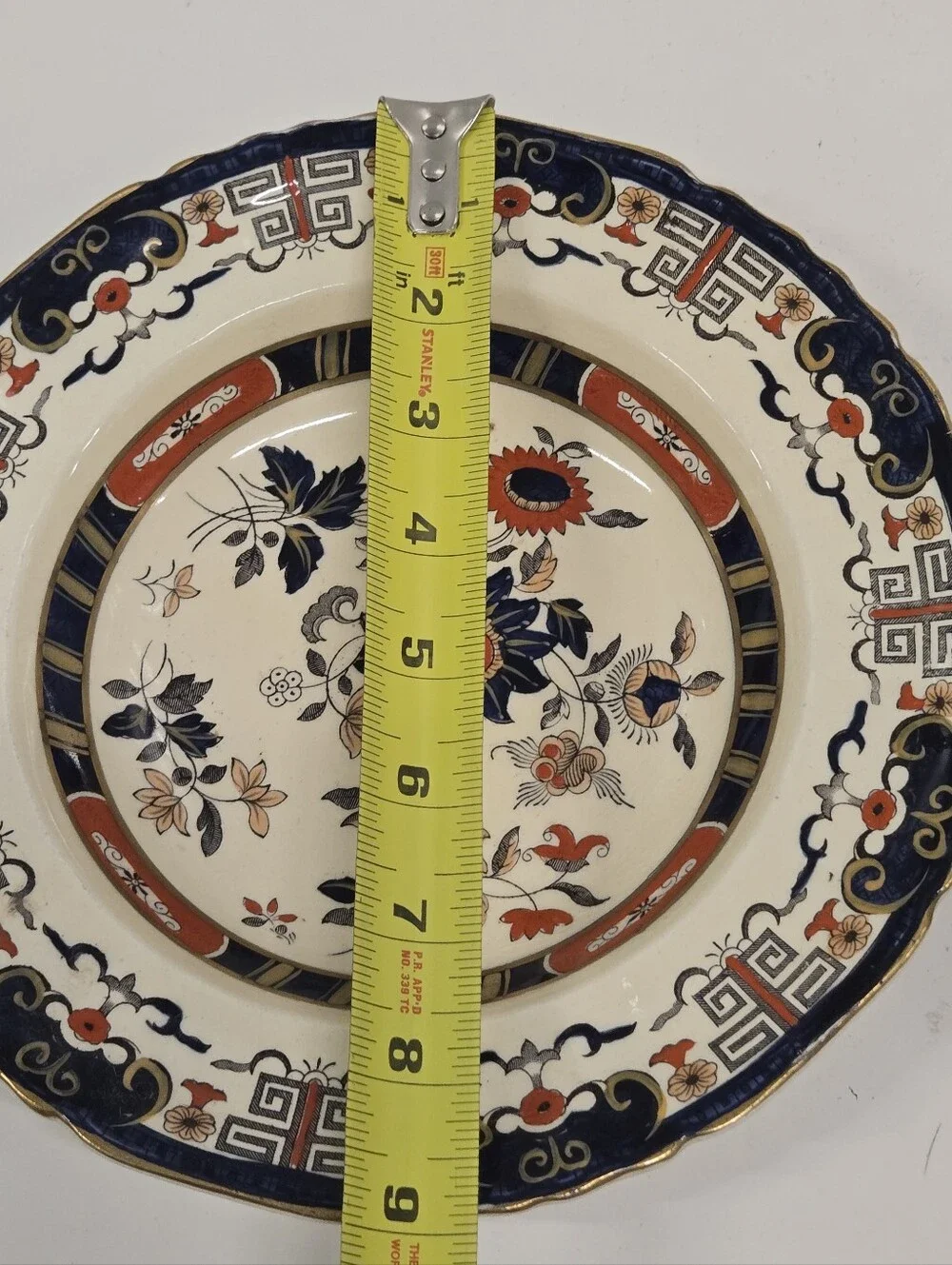 Set of 2 Antique  Mason's Ironstone dinner plates in the 